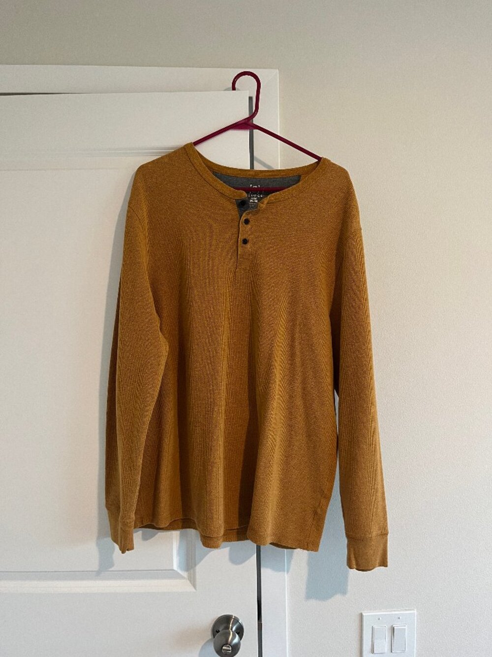 Men's George Orange Long Sleeve Tee Size XL